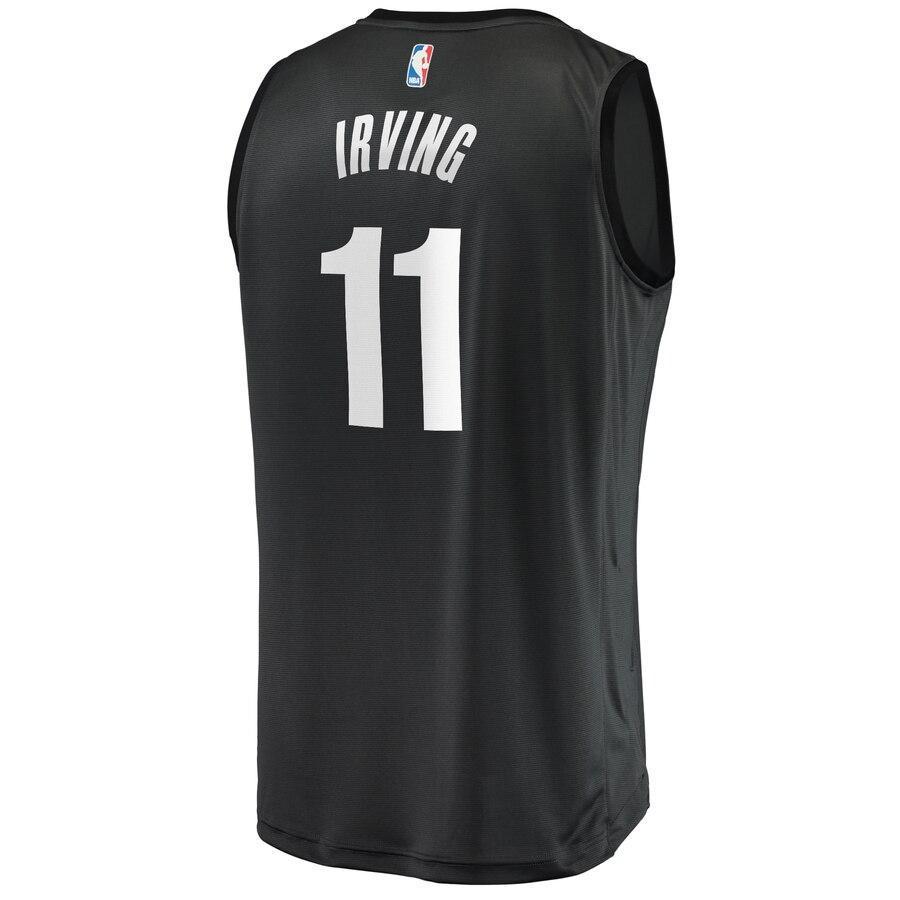 Kyrie Irving Brooklyn Nets Fast Break Replica Jersey Charcoal – Statement Edition