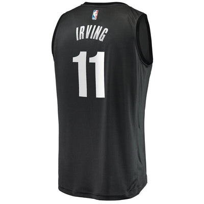 Kyrie Irving Brooklyn Nets Fast Break Replica Jersey Charcoal – Statement Edition