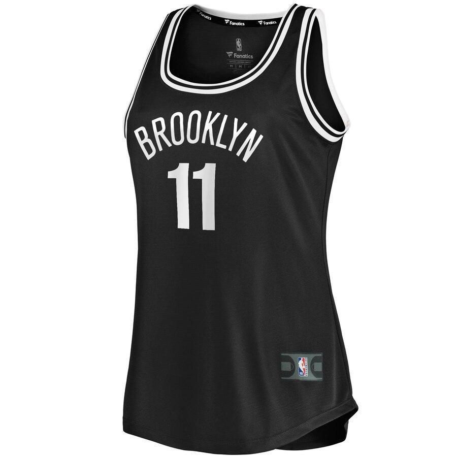 Kyrie Irving Brooklyn Nets Women's Fast Break Tank Jersey Black – Icon Edition