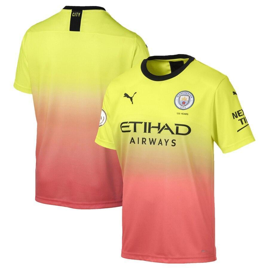Manchester City Puma 2019/20 Third Replica Blank Jersey – Yellow