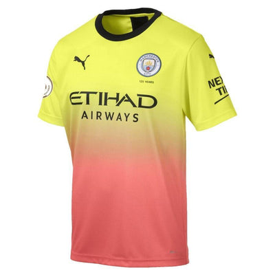 Manchester City Puma 2019/20 Third Replica Blank Jersey – Yellow