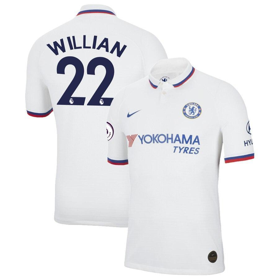 Willian Borges da Silva Chelsea Nike White 2019/20 Away Authentic Vapor Match Player Jersey