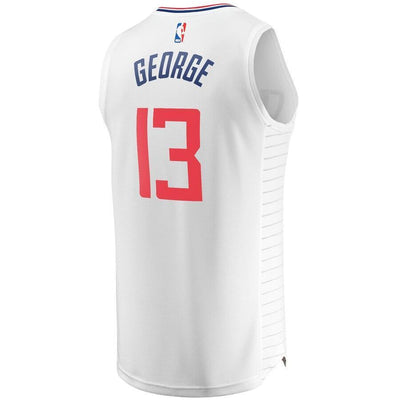 Paul George LA Clippers Fast Break Replica Jersey White – Association Edition