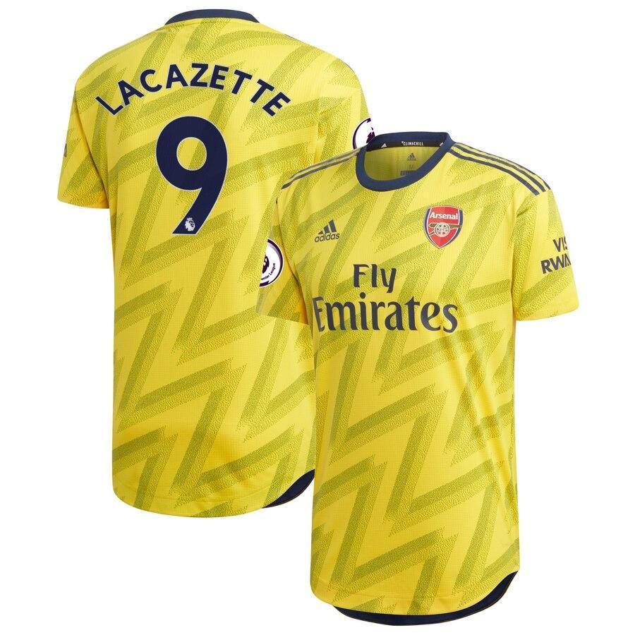 Alexandre Lacazette Arsenal adidas 2019/20 Away Authentic Player Jersey – Yellow