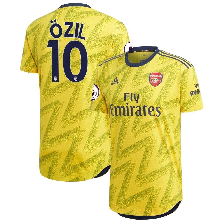 Mesut Özil Arsenal adidas 2019/20 Away Authentic Player Jersey – Yellow