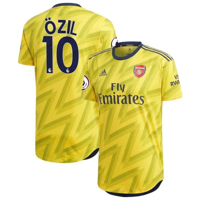 Mesut Özil Arsenal adidas 2019/20 Away Authentic Player Jersey – Yellow
