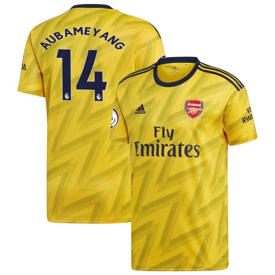 Pierre-Emerick Aubameyang Arsenal adidas 2019/20 Away Replica Player Jersey – Yellow