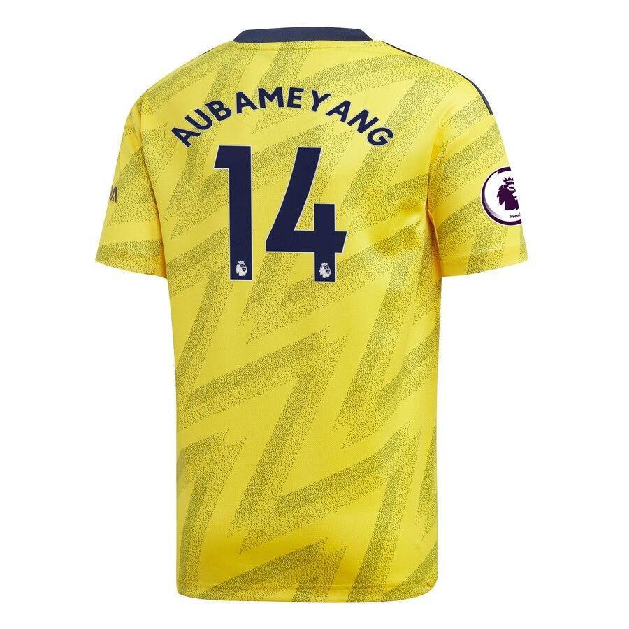 Pierre-Emerick Aubameyang Arsenal adidas Youth 2019/20 Away Replica Player Jersey – Yellow
