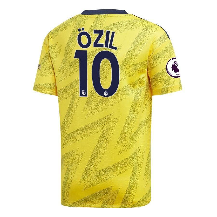 Mesut Özil Arsenal adidas Youth 2019/20 Away Replica Player Jersey – Yellow