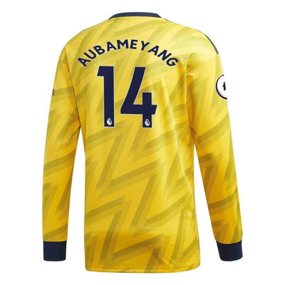 Pierre-Emerick Aubameyang Arsenal adidas 2019/20 Away Replica Player Long Sleeve Jersey – Yellow