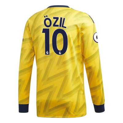 Mesut Özil Arsenal adidas 2019/20 Away Replica Player Long Sleeve Jersey – Yellow