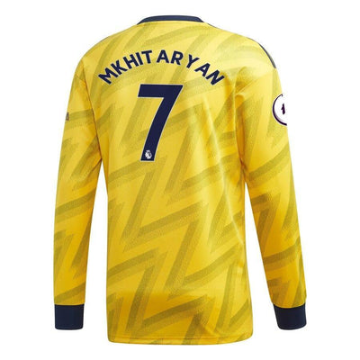 Henrikh Mkhitaryan Arsenal adidas 2019/20 Away Replica Player Long Sleeve Jersey – Yellow
