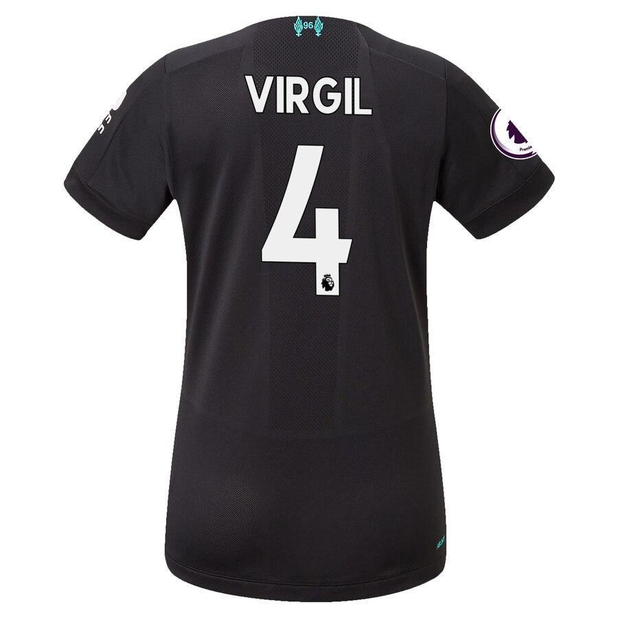 Virgil Van Dijk Liverpool New Balance Women's 2019/20 Third Replica Player Jersey - Black