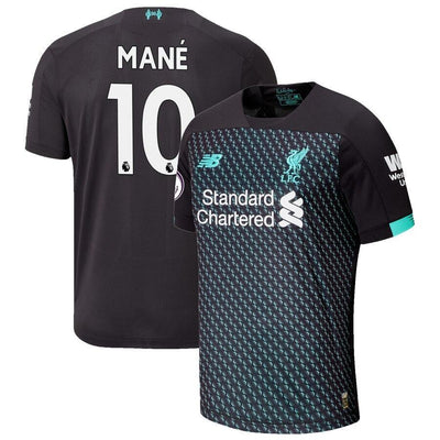 Sadio Mané Liverpool New Balance Youth 2019/20 Third Replica Player Jersey - Black