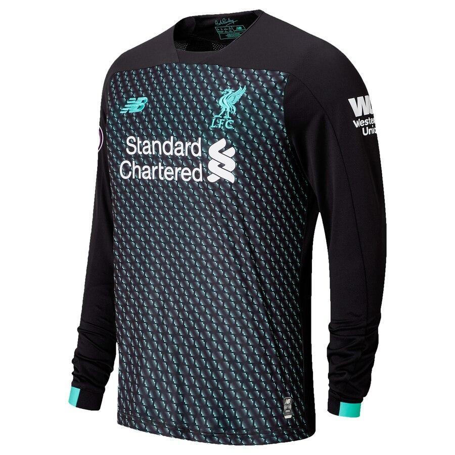 Sadio Mané Liverpool New Balance 2019/20 Third Replica Long Sleeve Player Jersey - Black