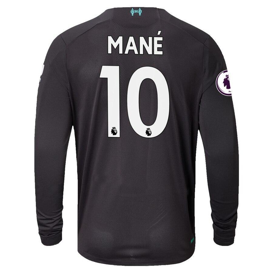 Sadio Mané Liverpool New Balance 2019/20 Third Replica Long Sleeve Player Jersey - Black