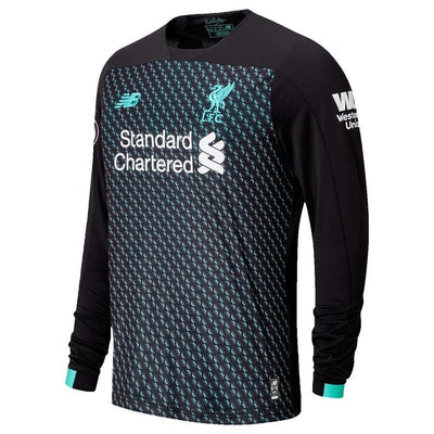 Mohamed Salah Liverpool New Balance 2019/20 Third Replica Long Sleeve Player Jersey - Black