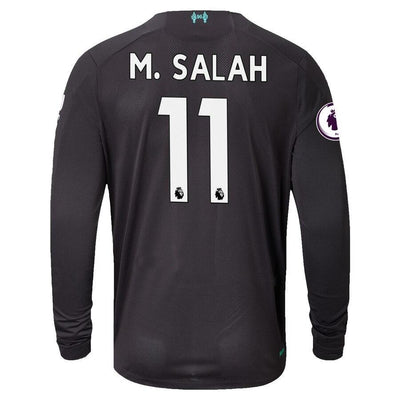 Mohamed Salah Liverpool New Balance 2019/20 Third Replica Long Sleeve Player Jersey - Black