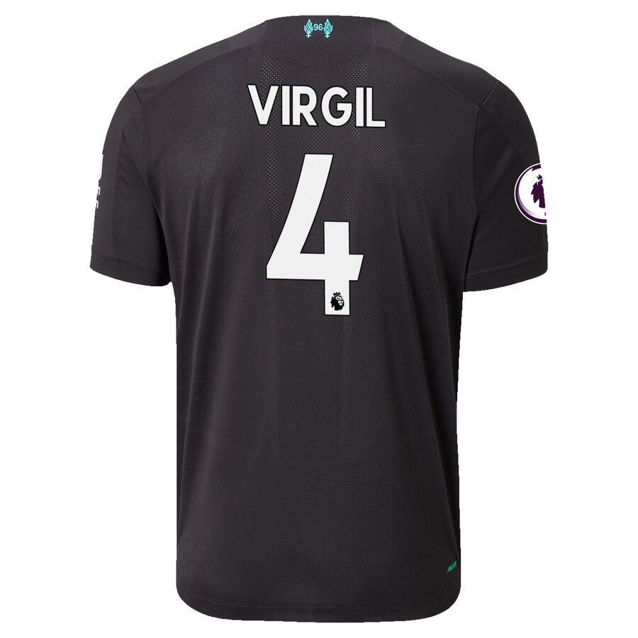 Virgil Van Dijk Liverpool New Balance 2019/20 Third Authentic Player Jersey - Black