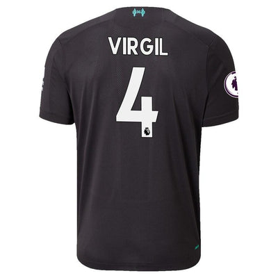 Virgil Van Dijk Liverpool New Balance 2019/20 Third Authentic Player Jersey - Black