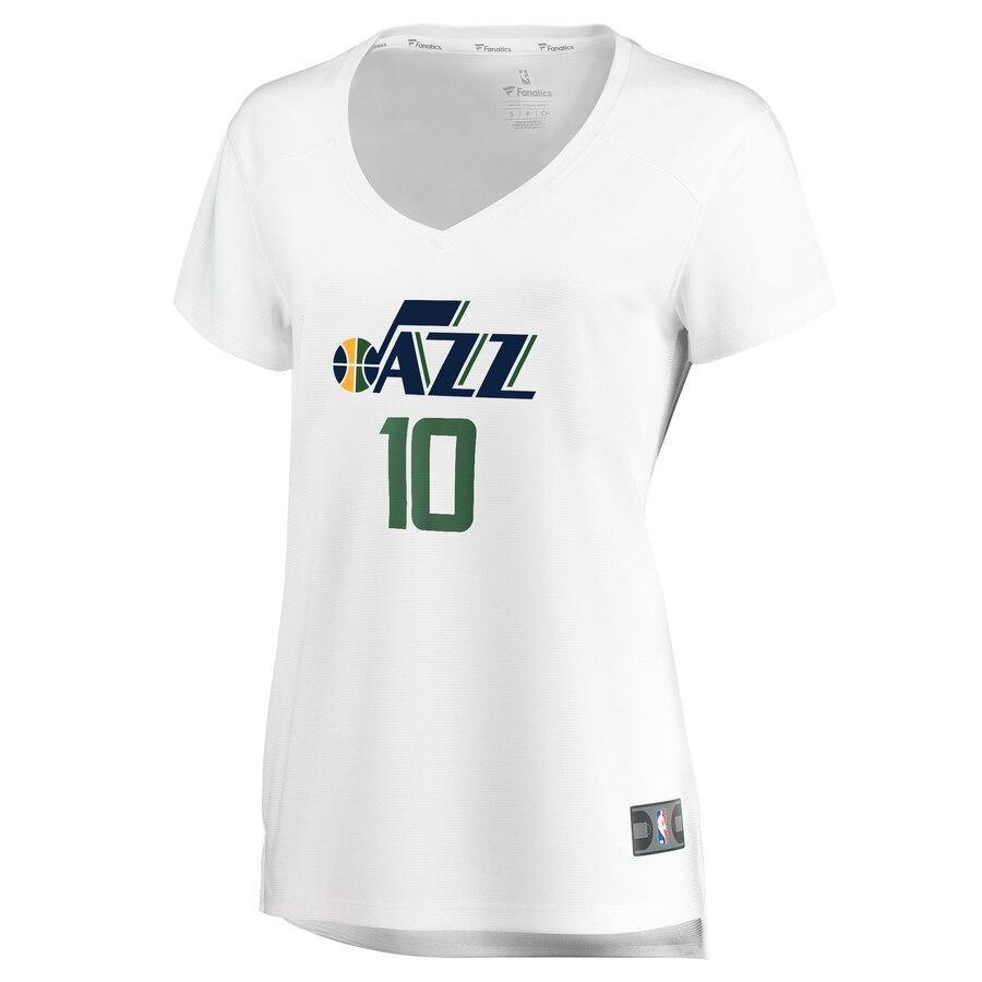 White Mike Conley Utah Jazz Women's Fast Break Replica Jersey – Association Edition
