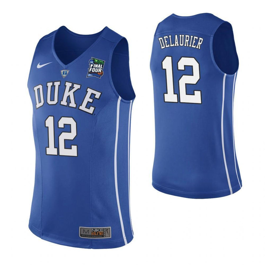 Javin DeLaurier Duke Blue Devils 2019 Final Four Basketball Jersey - Blue