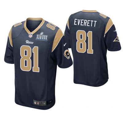 Gerald Everett Los Angeles Rams Super Bowl LIII Game Jersey