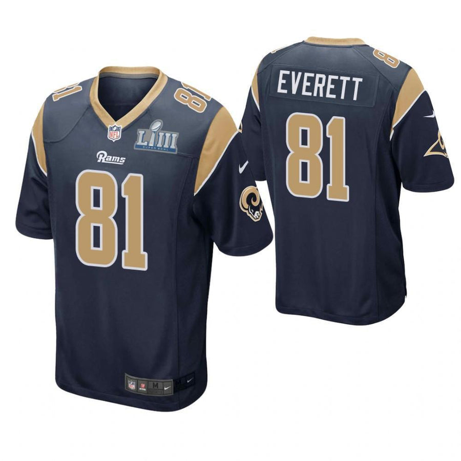 Gerald Everett Los Angeles Rams Super Bowl LIII Game Jersey