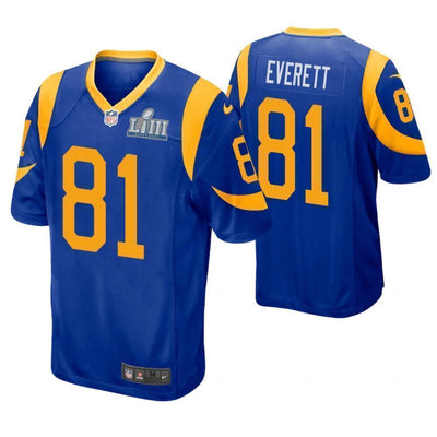 Gerald Everett Los Angeles Rams Super Bowl LIII Game Jersey