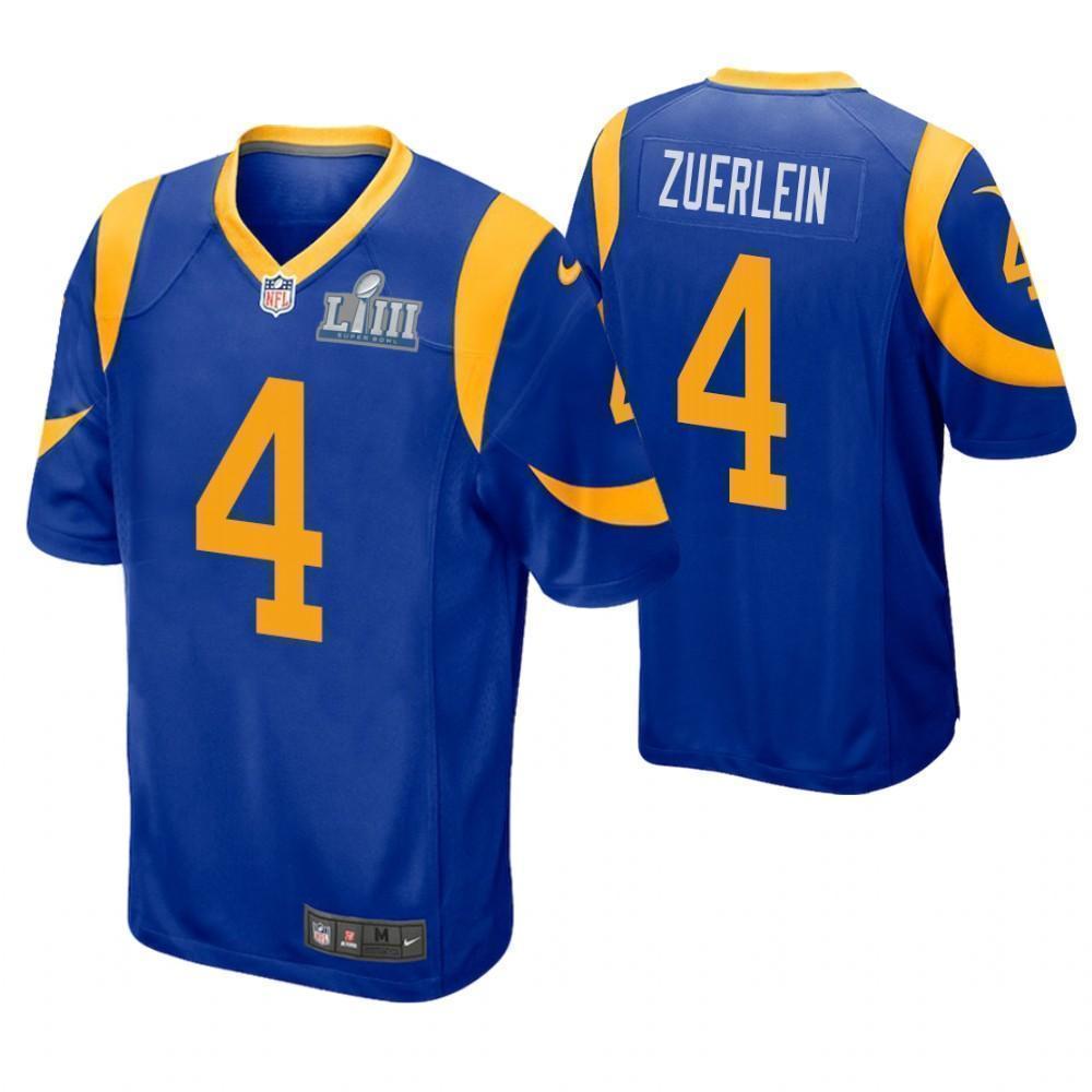 Greg Zuerlein Los Angeles Rams Super Bowl LIII Game Jersey