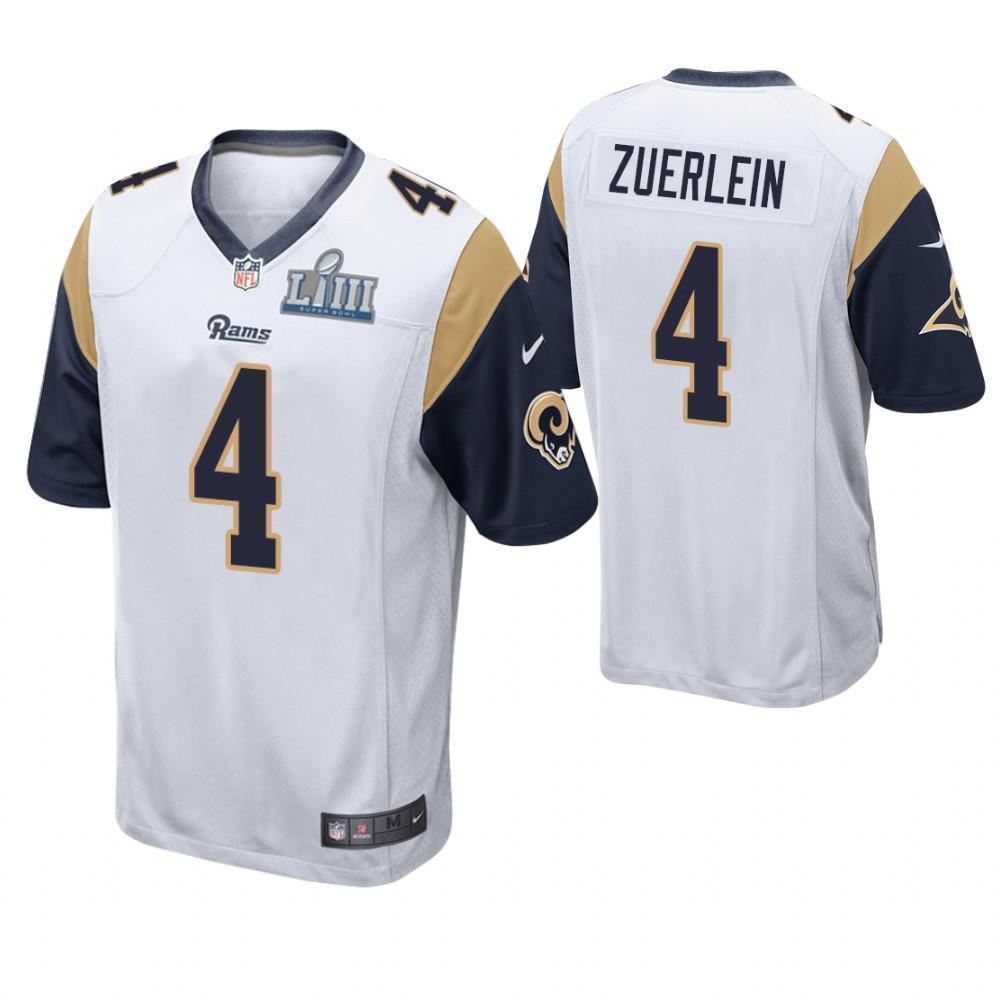 Greg Zuerlein Los Angeles Rams Super Bowl LIII Game Jersey