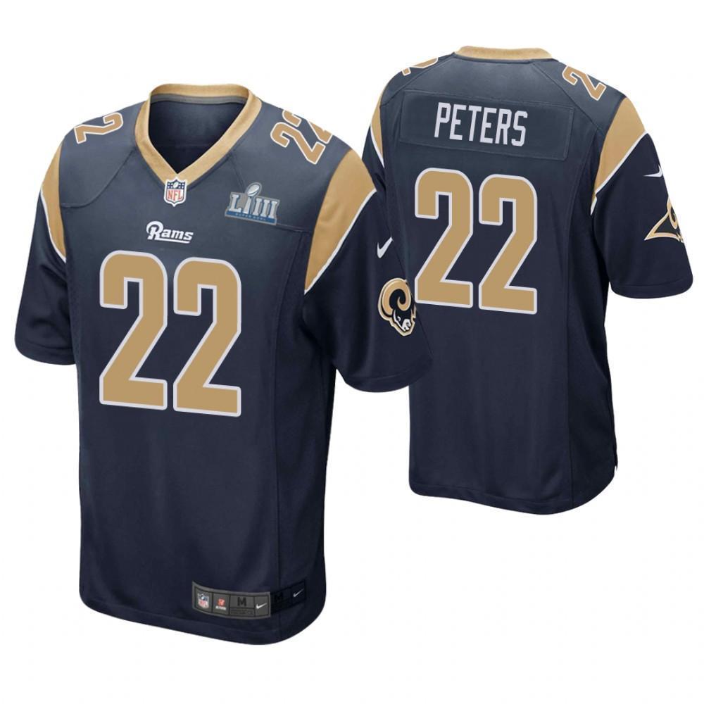 Marcus Peters Los Angeles Rams Super Bowl LIII Game Jersey