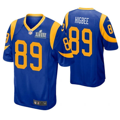 Tyler Higbee Los Angeles Rams Super Bowl LIII Game Jersey