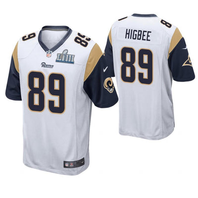 Tyler Higbee Los Angeles Rams Super Bowl LIII Game Jersey