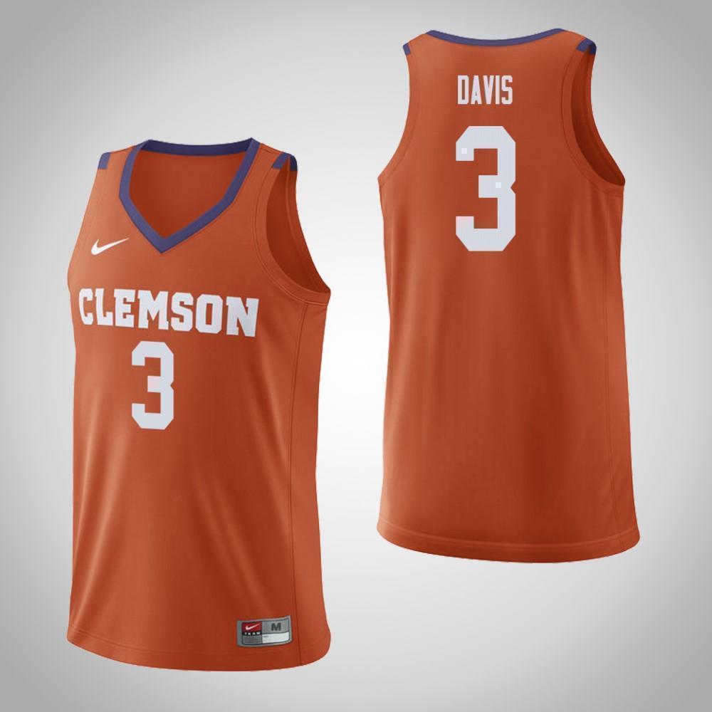 Lyles Davis Clemson Tigers Basketball Jersey