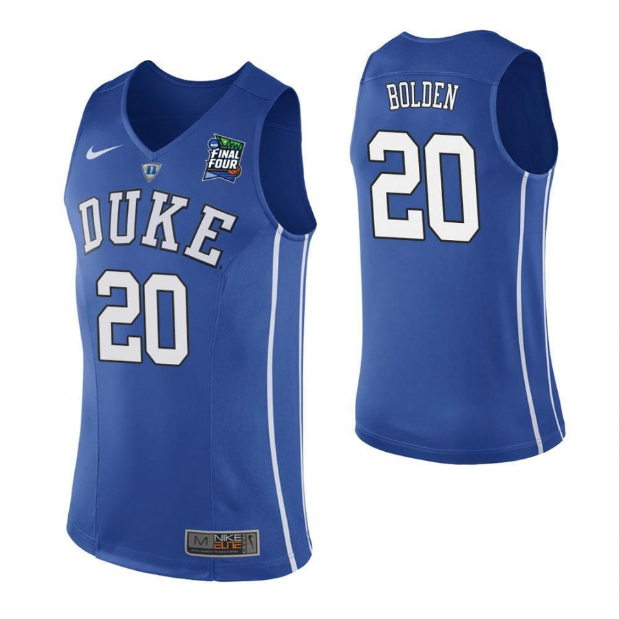 Marques Bolden Duke Blue Devils 2019 Final Four Basketball Jersey - Blue