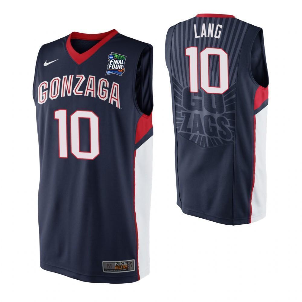 Matthew Lang Gonzaga Bulldogs 2019 Final Four Basketball Jersey - Blue