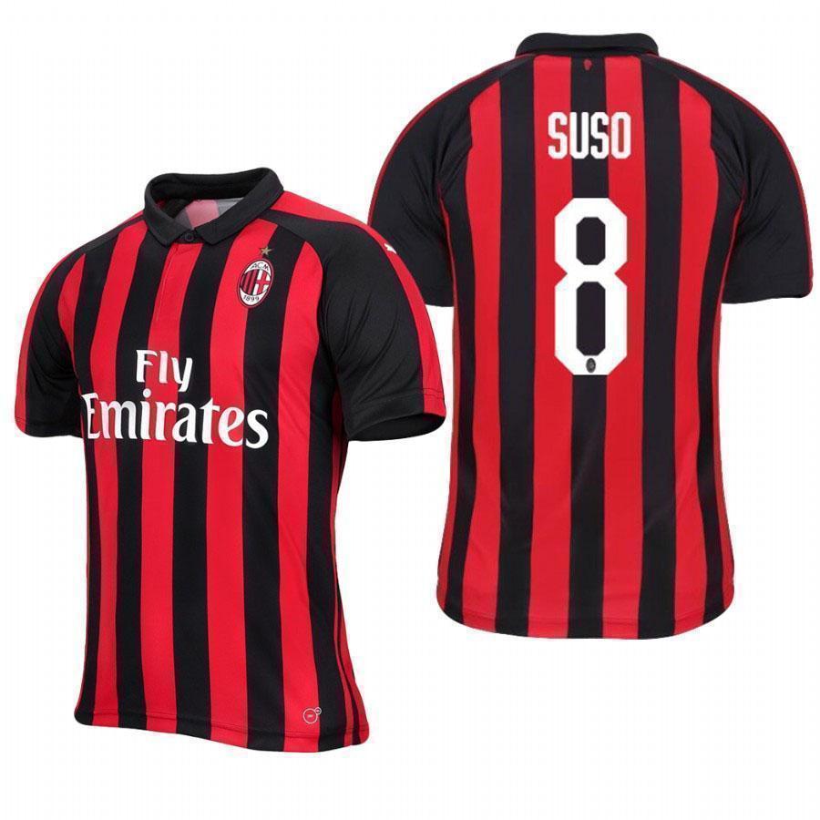 Suso AC Milan Home Jersey 2018/19