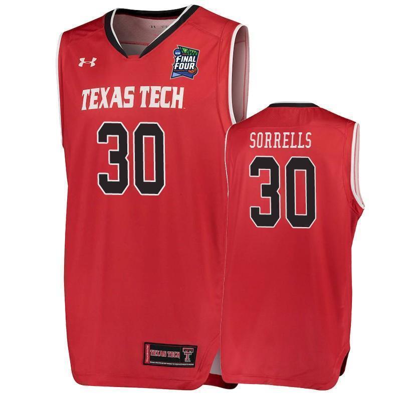 Andrew Sorrells Texas Tech Red Raiders 2019 Final Four Basketball Jersey - Red