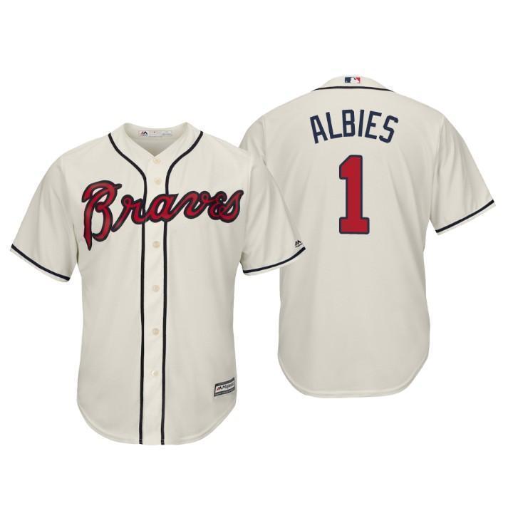 Ozzie Albies Atlanta Braves 2019 Baseball Player Jersey