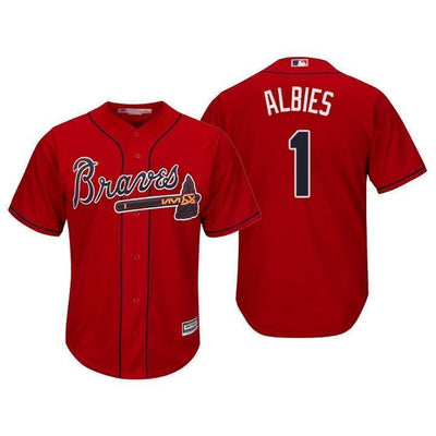 Ozzie Albies Atlanta Braves 2019 Baseball Player Jersey