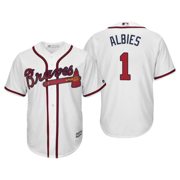 Ozzie Albies Atlanta Braves 2019 Baseball Player Jersey