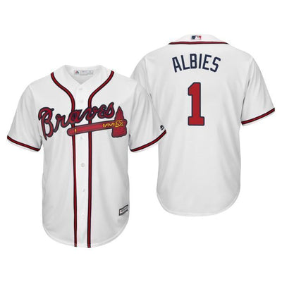 Ozzie Albies Atlanta Braves 2019 Baseball Player Jersey