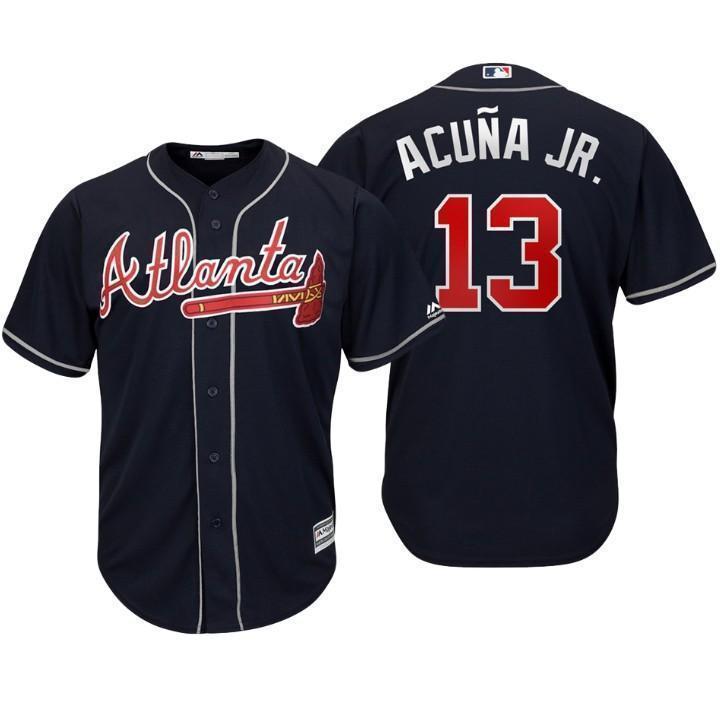 Ronald Acuna Jr Atlanta Braves 2019 Baseball Player Jersey