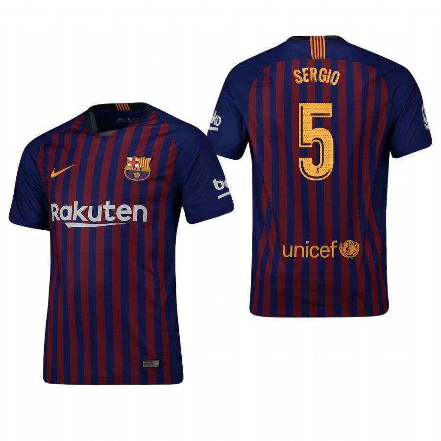Sergio Busquets Barcelona Home Jersey 2018/19