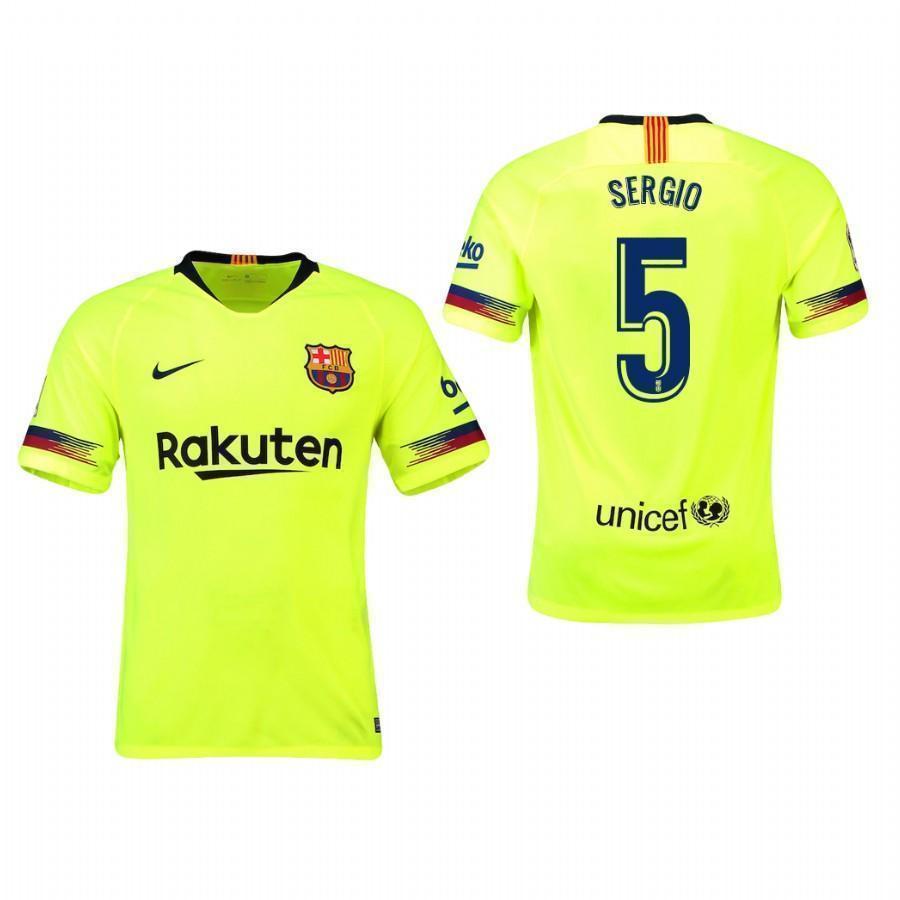 Sergio Busquets Barcelona Away Jersey 2018/19
