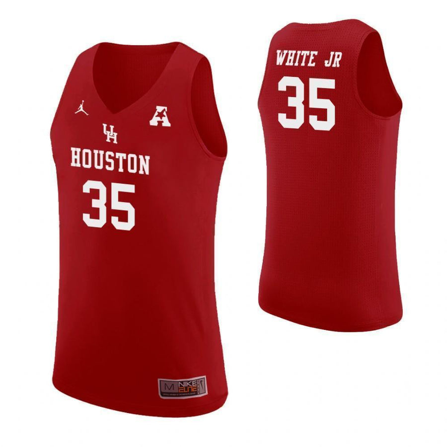 Fabian White Jr Houston Cougars Basketball Jersey - Red
