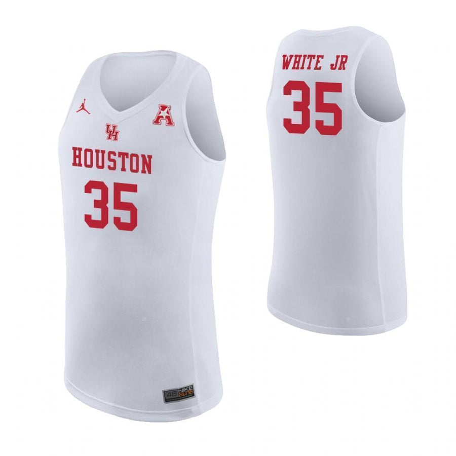 Fabian White Jr Houston Cougars Basketball Jersey - White