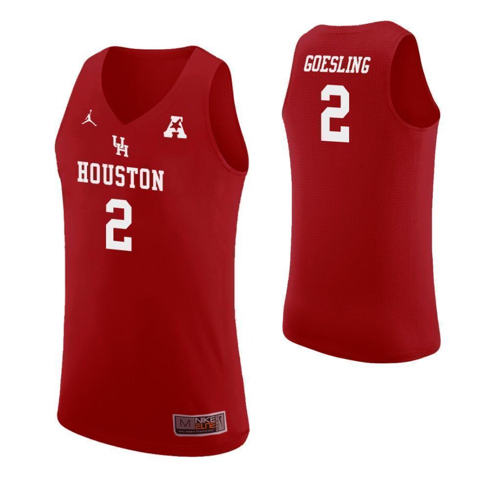 Landon Goesling Houston Cougars Basketball Jersey - Red