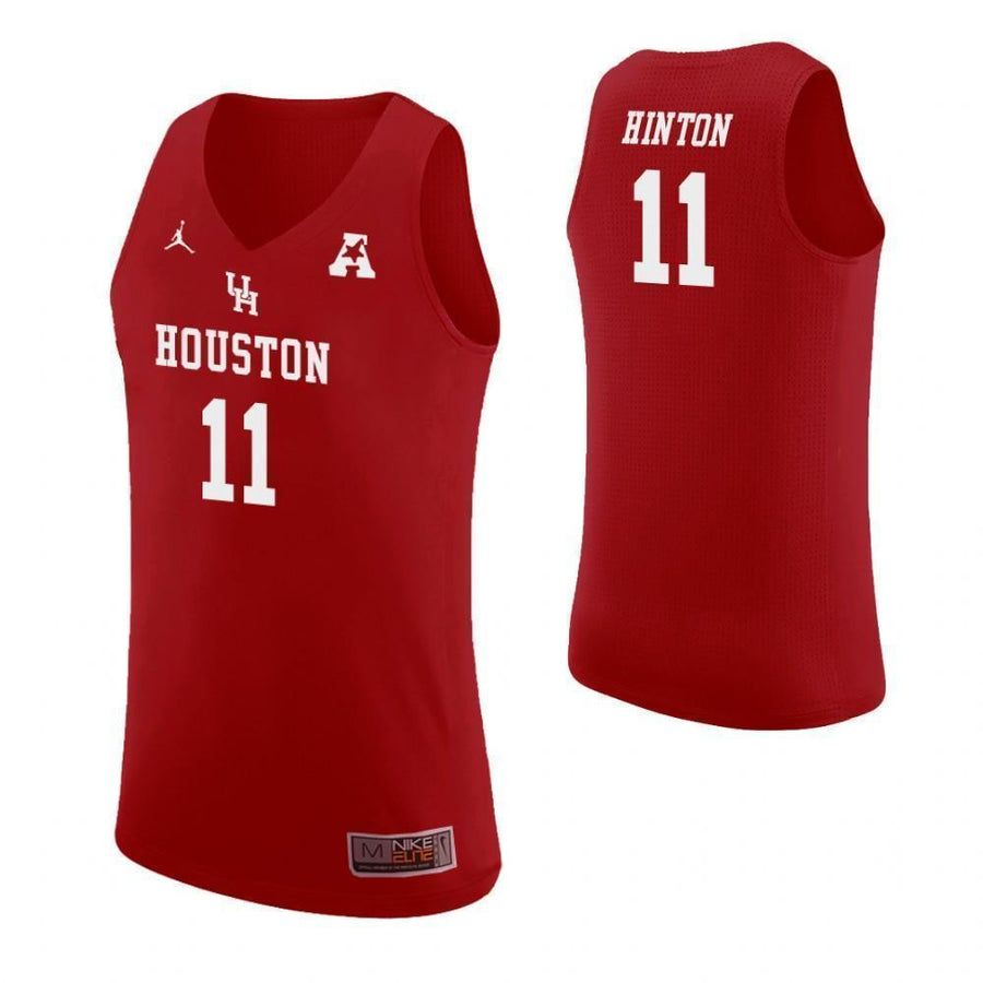 Nate Hinton Houston Cougars Basketball Jersey - Red